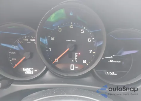 2021 Porsche Macan z USA, uszkodzony, nr VIN WP1AA2A58MLB07422